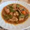 Tocană de fasole verde proaspătă și carne de porc