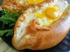 Khachapuri Adjarian cu ouă