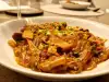 Noodles de cartofi dulci cu praz si legume