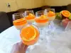 Parfait de portocale la pahar