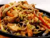 Spaghete chinezești cu carne