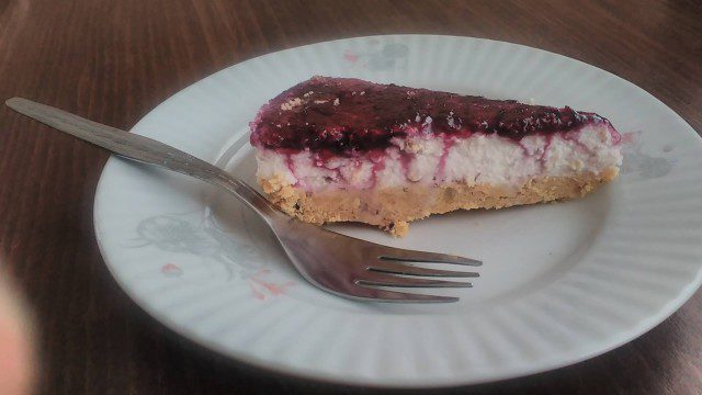 Cheesecake cu dulceață de afine