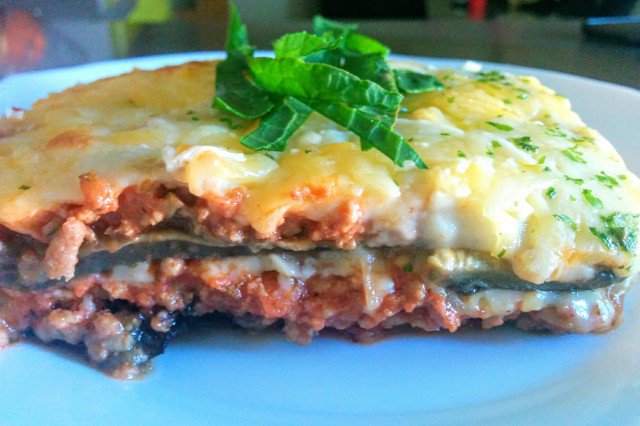 Lasagna fără paste, cu vinete