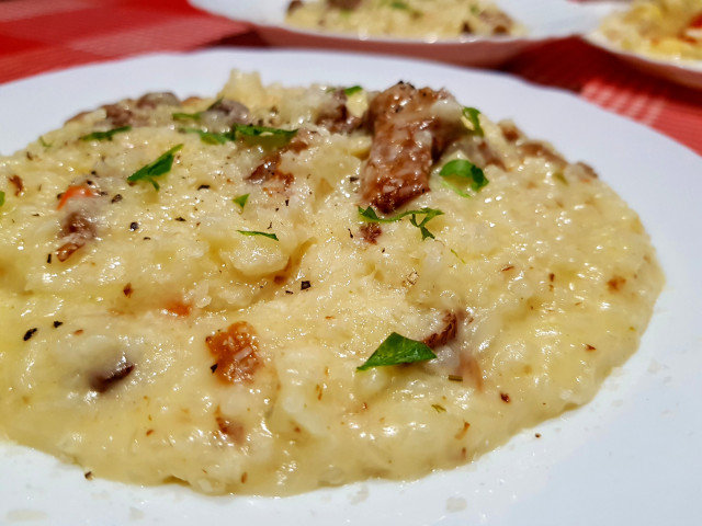 Risotto delicat cu ciuperci