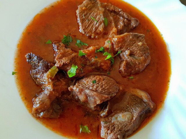 Chashushuli - carne de vită în stil georgian