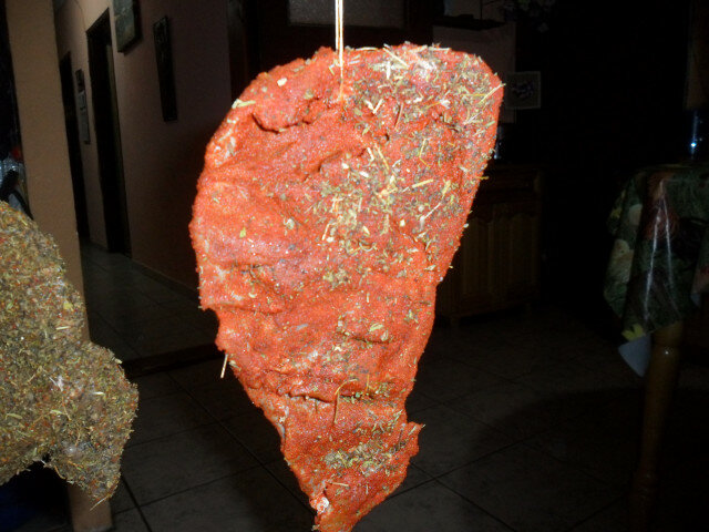 Pastramă de casă din inimă de porc