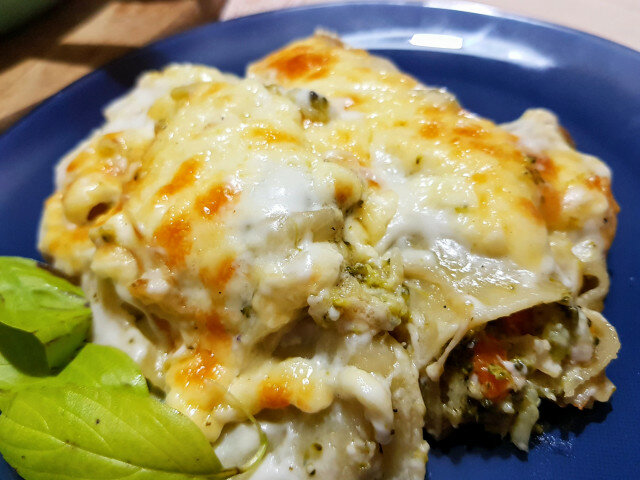 Cannelloni cu umplutură de broccoli și dovlecel