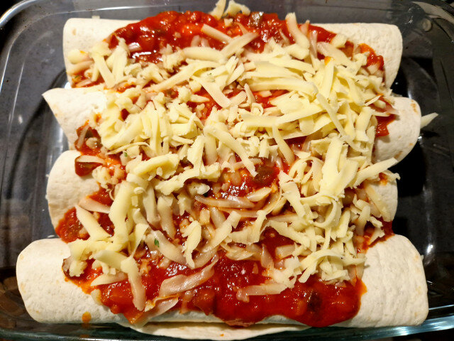 Enchiladas de pui cu smântână