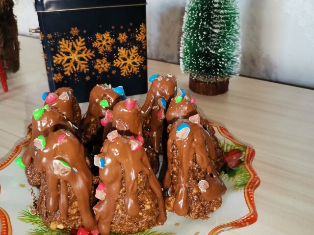 Pietricele de ciocolată pentru Crăciun