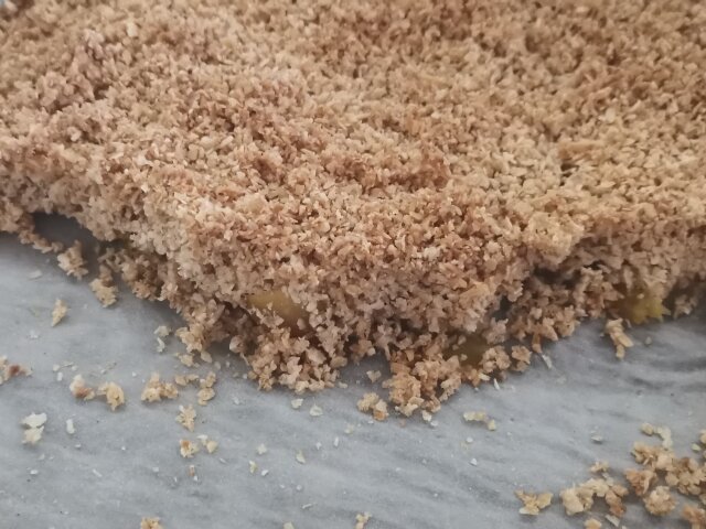 Crumble de mere cu nucă de cocos, de post